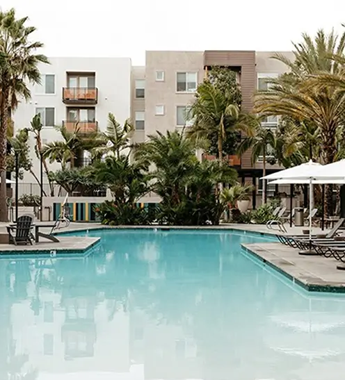 resort style pool