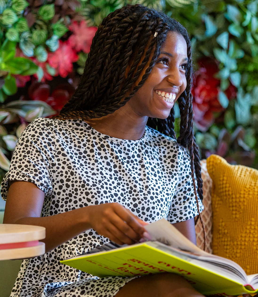 Girl reading book