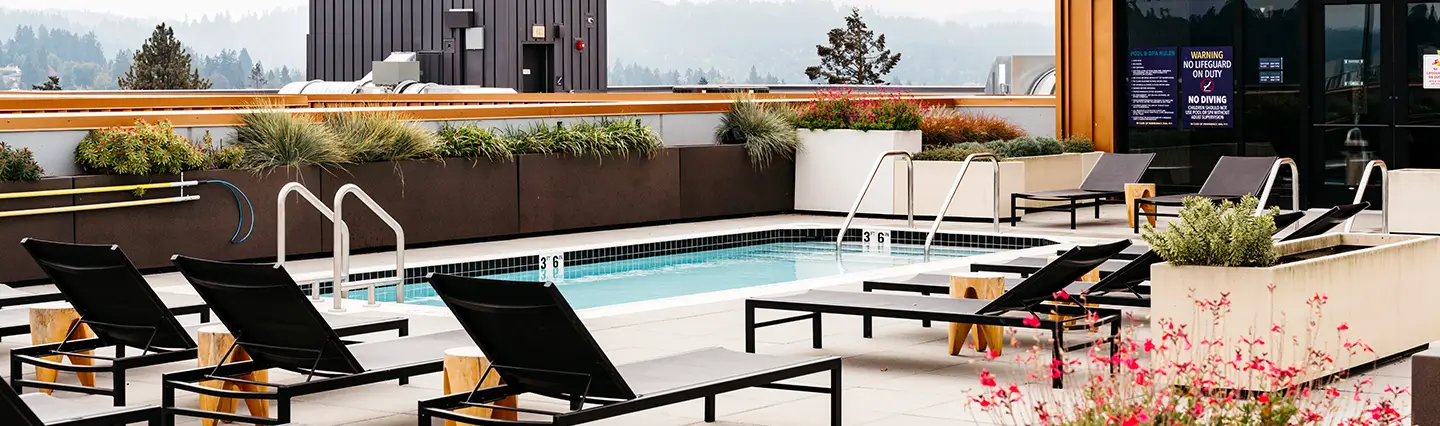 resort style pool