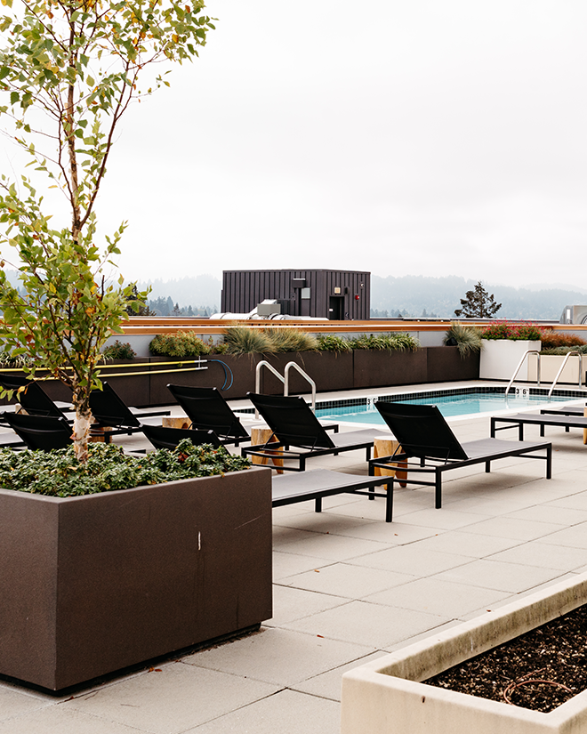 resort style pool